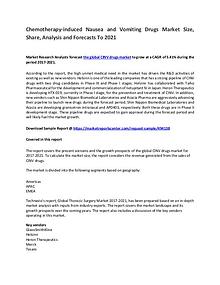 Chemotherapy-induced Nausea and Vomiting Drugs Market Report Analysis