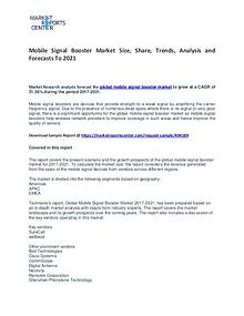 Mobile Signal Booster Market Size, Share, Growth, and Forecast