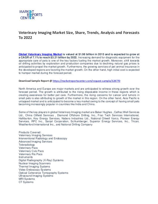 Veterinary Imaging Market Size, Share, Trends, Analysis and Forecasts Veterinary Imaging Market