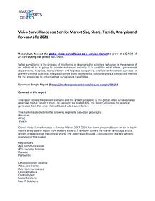 Video Surveillance as a Service Market Size, Share, Trends, Analysis