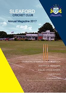 Sleaford CC Annual Magazine 2017