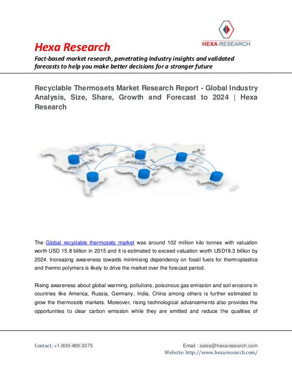 Recyclable Thermosets Market Research Report