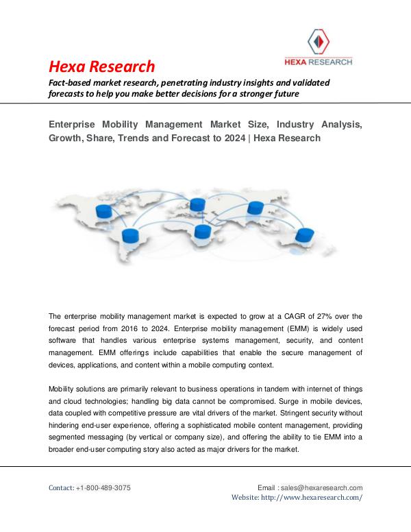 Enterprise Mobility Management Market Analysis