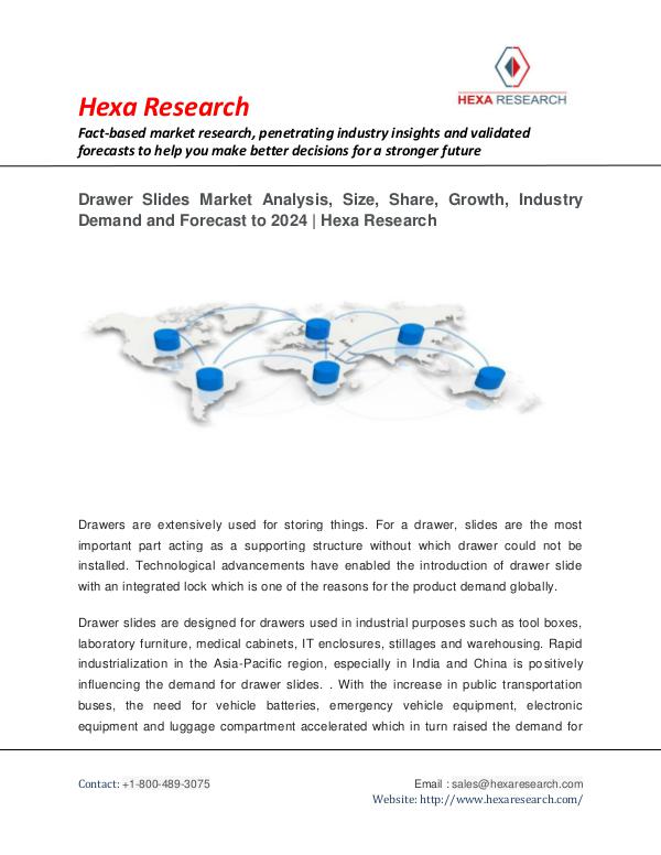 Drawer Slides Market Size, Share | Industry Report