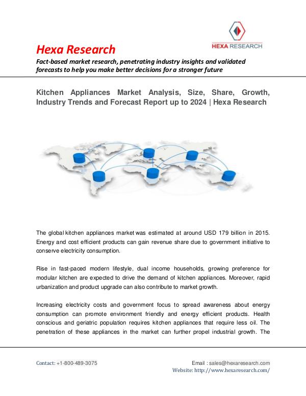 Electronic Devices Kitchen Appliances Market Research Report