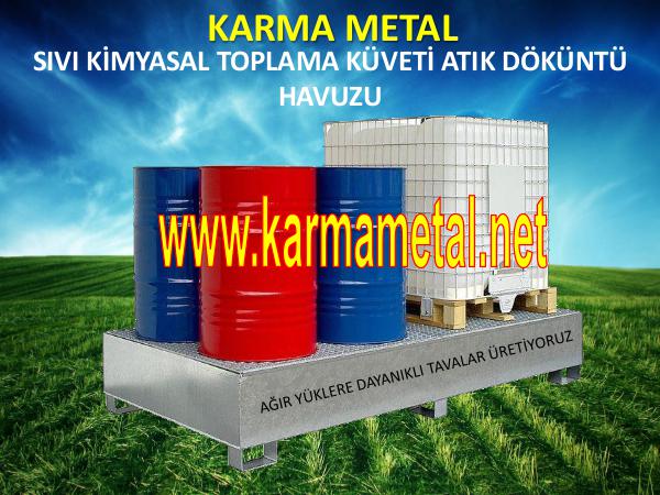 karma metal izgarali paslanmaz sivi dokuntu onleme cevreleme kuveti YAG TOPLAMA PALETİ