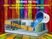 karma metal boya tiner kimyasal teneke kutu sizma kuveti toplama kabi