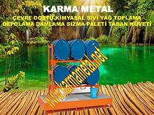 KARMA METAL Hazneli varil dokuntu sinirlama paletleri yakit kuveti