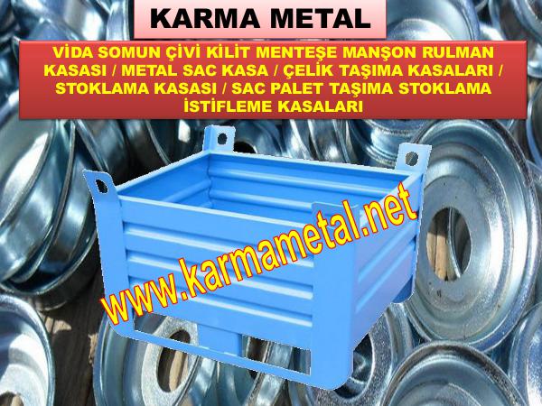 KARMA METAL Celik Sac Tasima Kasalari Kasasi paleti fiyati imalati METAL KASA