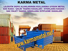 KARMA METAL Istiflenebilir Metal Depolama Tasima Kasasi Avadanlik