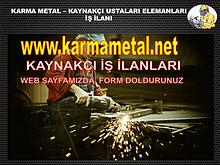 kaynakci is ilani ilanlari esenyurt istanbul hadimkoy KARMA METAL