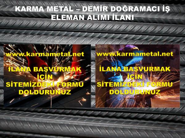 Karma Metal-Demir dogramaci is eleman ilani demir dogramaci eleman usta is ilanlari