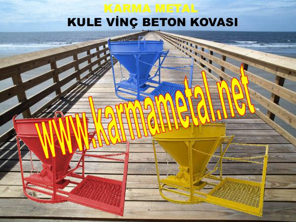 KARMA METAL-Kule vinc forklift moloz micir beton kovasi ozellikleri profesyonel tasarimli forklift beton kovasi