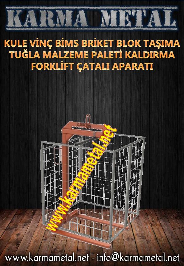 KARMA METAL-Kule vinc forklift palet kaldirma tasima aparati catali palet kaldirma aparati