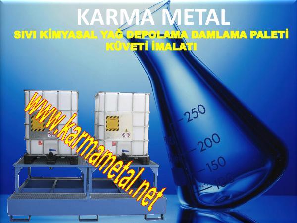 karma metal kimyasal atik dokuntu damlama depolama toplama havuzu paslanmaz metal sivi paleti