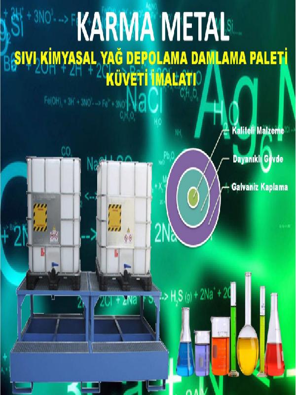 karma metal sivi kimyasal damlama havuzu yag akma paleti Atik Dokuntu Toplama Palet ve Kuvetleri