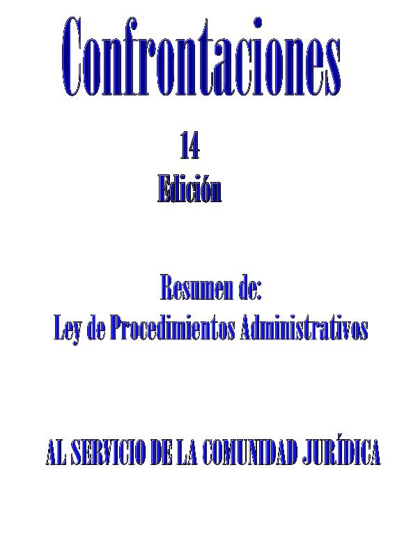 XIV EDICION CONFRONTACIONES 14