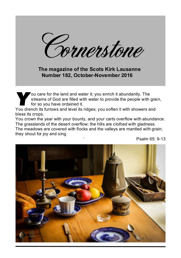 Cornerstone Number 182, October-November 2016