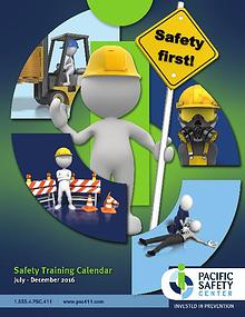 Pacific Safety Training Calendar Jul-Dec 2016