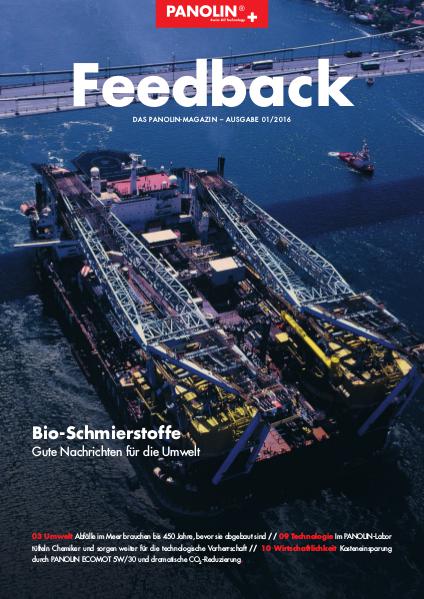 PANOLIN Feedback Nr. 1/2016 - Deutsch April 2016