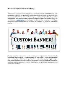 CUSTOM BANNER