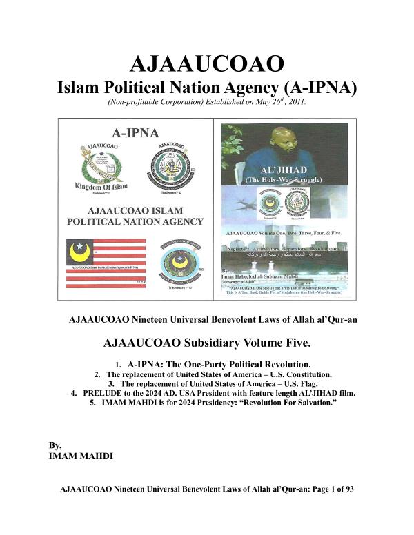 AJAAUCOAO Subsidiary Volume Five