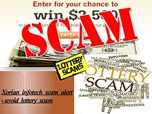 Xorian Infotech Scam Alert - Avoid Lottery Scam