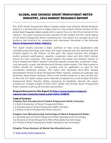 Smart Prepayment Meter Market Analysis 2016 and Forecasts to 2021