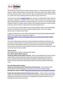 Sodium Acetate Market Analysis and Industry Forecasts to 2020