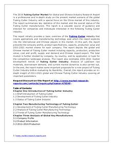 Tubing Cutter Market Supply and Consumption Analysis in 2016 Report