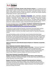 Telemetry Transmitter Market Growth, Share and Industry Forecast 2020