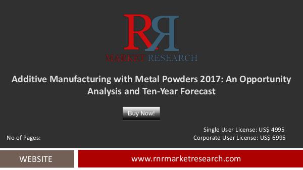 Additive Manufacturing with Metal Powders Market Forecast to 2027 Mar 2017