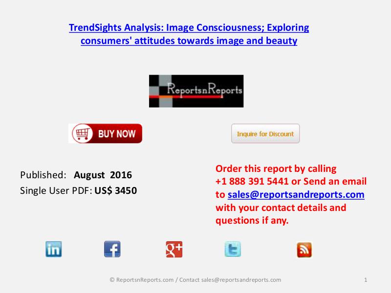 Image Consciousness Market August 2016