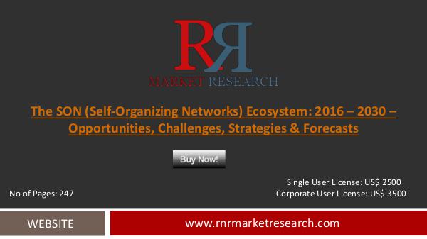 SON (Self-Organizing Networks) Ecosystem Market Oct 2016