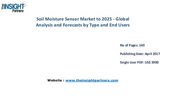 Soil Moisture Sensor Market is expected to reach US$ 288.3 Mn by 2025 Soil Moisture Sensor Market is expected to reach U