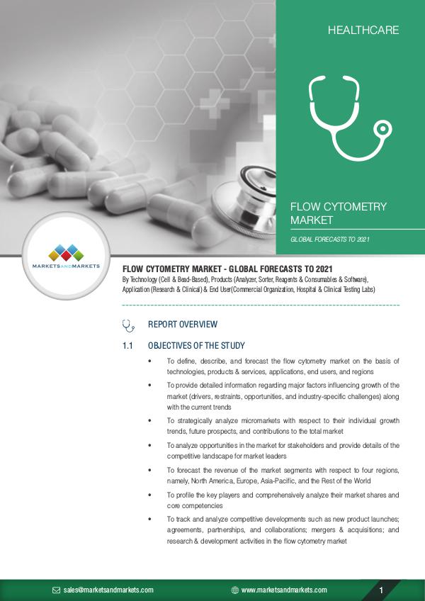 Flow Cytometry Market worth 4.93 Billion USD by 2021 Flow Cytometry Market worth 4.93 Billion USD by 20