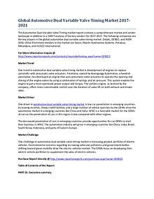 Global Automotive Dual Variable Valve Timing Market Report