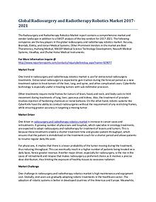 Global Radiosurgery and Radiotherapy Robotics Market Report Outlook