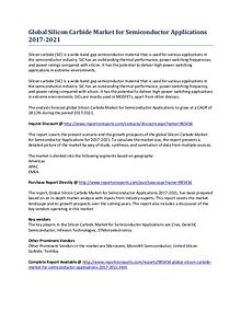 Global Silicon Carbide Market for Semiconductor Applications to 2021