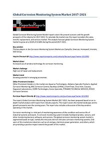 Global Corrosion Monitoring System Market Analysis 2017-2021