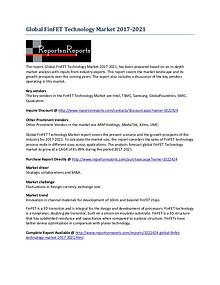 Global FinFET Technology Market Outlook and Analysis 2017-2021
