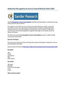 Growth of Iris Recognition in Access Control Market 2016-2020