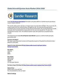 Aircraft Ejection Seats Market Growing Rapidly to 2020