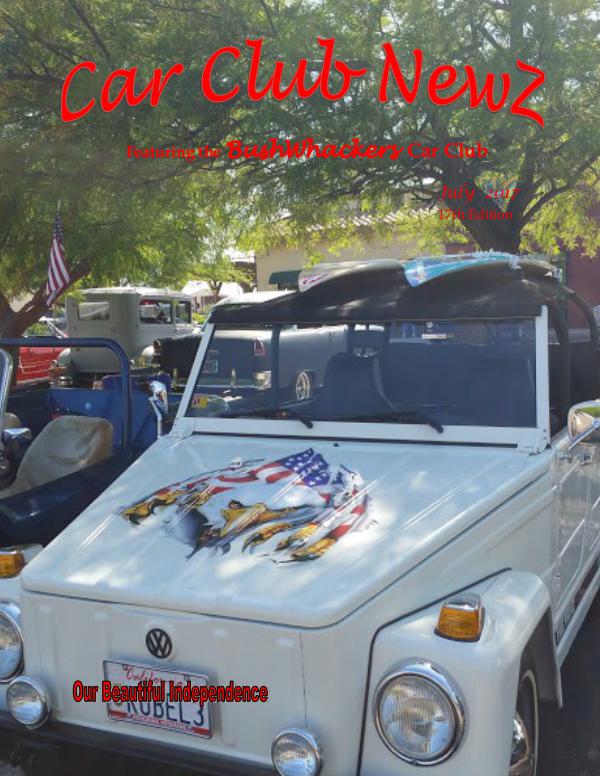 BushWhackers Car Club Newsletter Car Club Newz BushWhackers July 2017