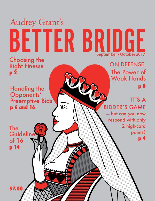 AUDREY GRANT'S BETTER BRIDGE MAGAZINE September / October 2017