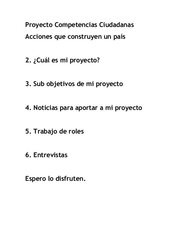 Proyecto Acciones que construyen un país