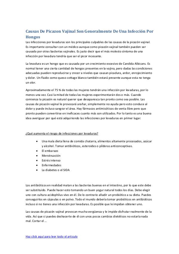 Los Mejores Remedios Caseros Para Las Infecciones Por Hongos | Que Fu Causas De Picazon Vajinal Son Generalmente De Una