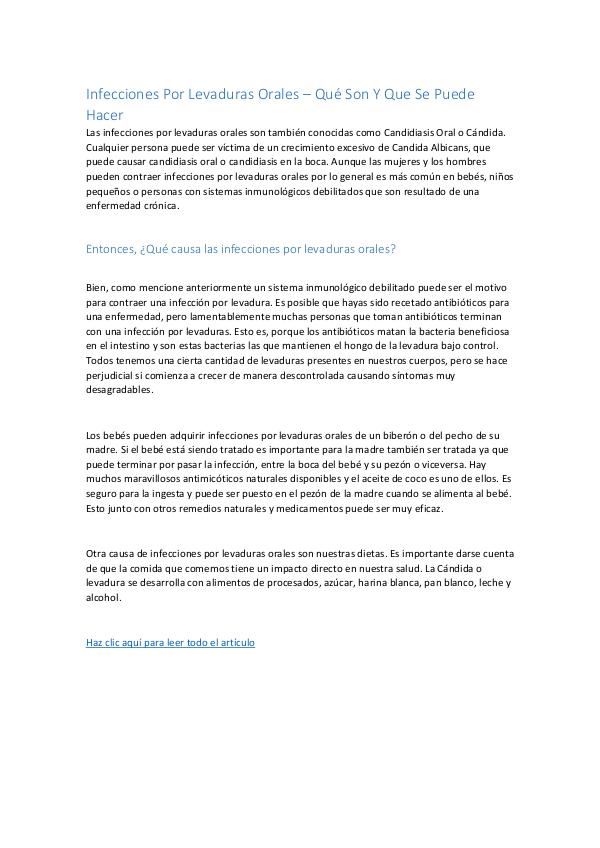 Los Mejores Remedios Caseros Para Las Infecciones Por Hongos | Que Fu Infecciones Por Levaduras Orales – Qué Son Y Que S