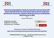 Defoaming Coating Additives Market: Global Forecasts to 2021