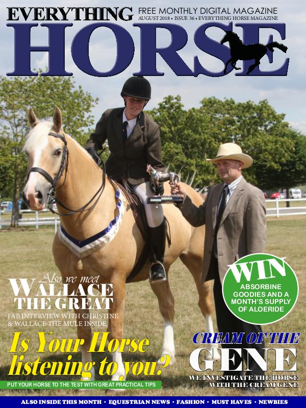 Everything Horse Magazine, August 2018.